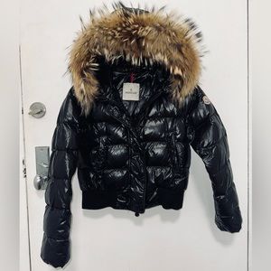 Moncler Alpin Cropped Bomber Jacket